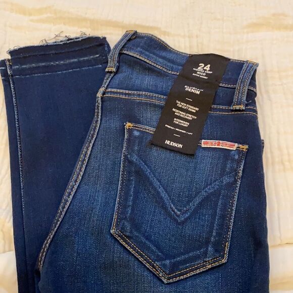 hudson Elysian Denim Nico Super Skinny Midrise Crop jeans. Size 24 . New. - Picture 4 of 13